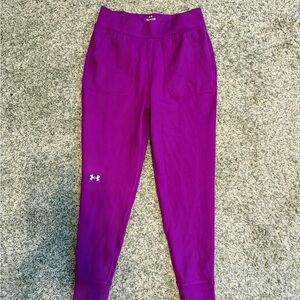 Kids Under Armour Vivid Purple Active Leggings